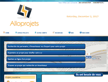 Tablet Screenshot of alloprojets.org